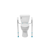 Aquasense Adjustable Toilet Safety Rails, To Floor - BeHope
