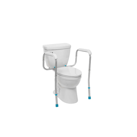 Aquasense Adjustable Toilet Safety Rails, To Floor - BeHope