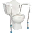 Aquasense Adjustable Toilet Safety Rails, To Floor - BeHope