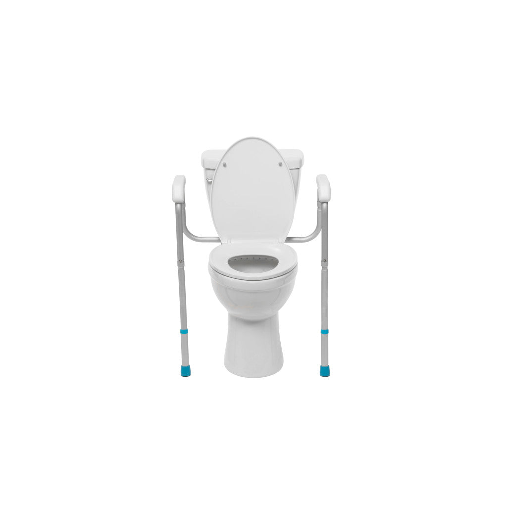 Aquasense Adjustable Toilet Safety Rails, To Floor - BeHope