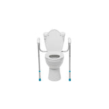 Aquasense Adjustable Toilet Safety Rails, To Floor - BeHope
