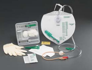 Indwelling Catheter Tray Bardex® I.C. Advance Foley 16 Fr. 5 cc Balloon Antimicrobial Coated Silicone - BeHope