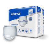 Absorbent Underwear Attends® Care Pull On with Tear Away Seams Adult Large Unisex Disposable Heavy Absorbency - BeHope