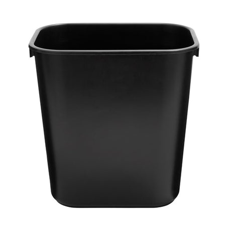 Trash Can Deskside 13-5/8 Quart / 3.25 gal. Black LLDPE Rectangular - BeHope