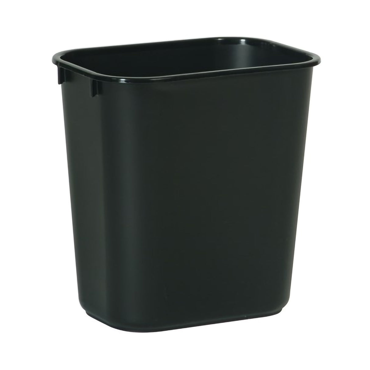 Trash Can Deskside 13-5/8 Quart / 3.25 gal. Black LLDPE Rectangular - BeHope