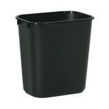 Trash Can Deskside 13-5/8 Quart / 3.25 gal. Black LLDPE Rectangular - BeHope