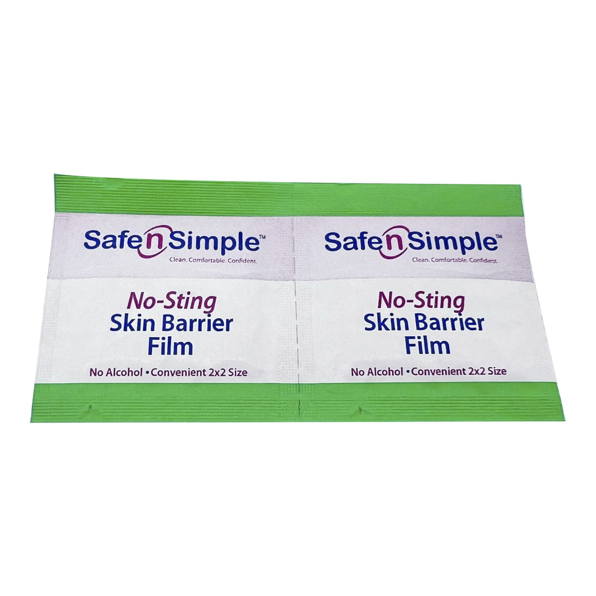 Skin Barrier Wipe Safe N Simple™ No-Sting 60% / 20% Strength Purified Water / Polyvinylpyrrolidone / Glycerin / Propylene Glycol Individual Packet Sterile - BeHope