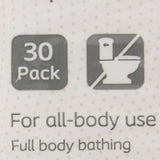 Rinse-Free Bath Wipe Bedside-Care EasiCleanse Soft Pack Scented 30 Count