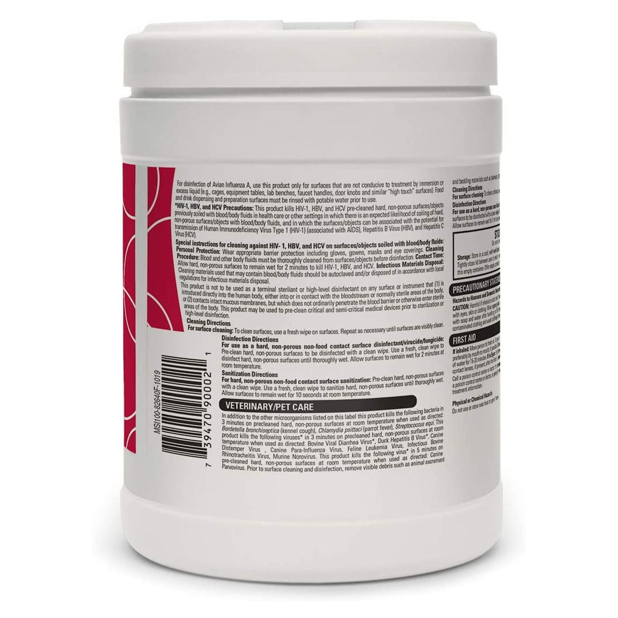 Surface Disinfectant Cleaner Opti-Cide3® Premoistened Broad Spectrum Manual Pull Wipe 100 Count Canister Alcohol Scent NonSterile - BeHope