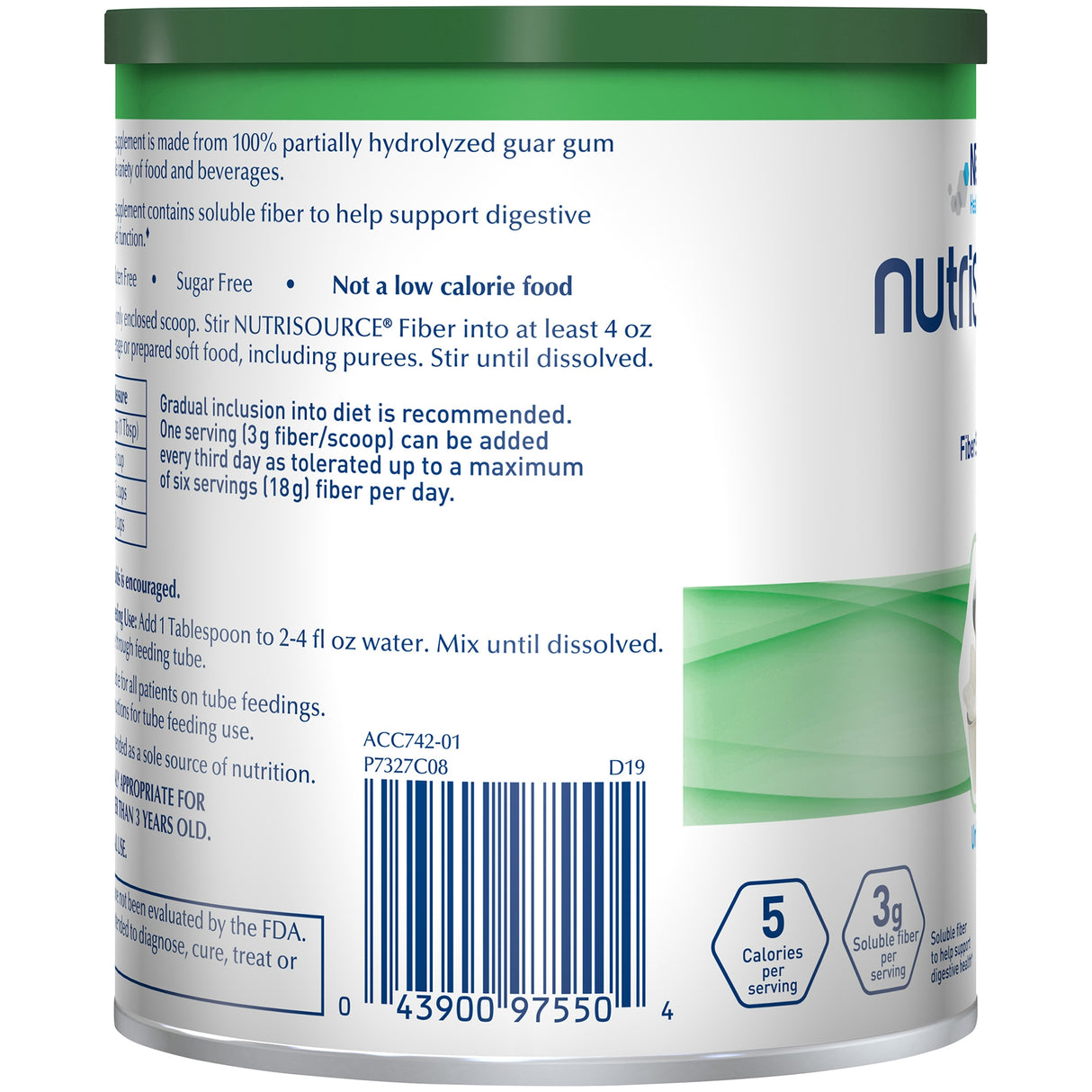 Nutrisource® Fiber Powder for Digestive Health and Bowel Function - BeHope