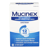 Cold and Cough Relief Mucinex® 600 mg Strength Extended Release Tablet 100 per Bottle - BeHope