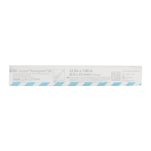 Peripheral IV Catheter BD Insyte Autoguard BC Vialon Blood Control Safety - BeHope