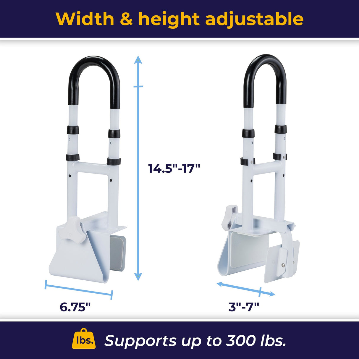 Bathtub Grab Bar Drive™ for Safe and Easy Tub Entry - BeHope