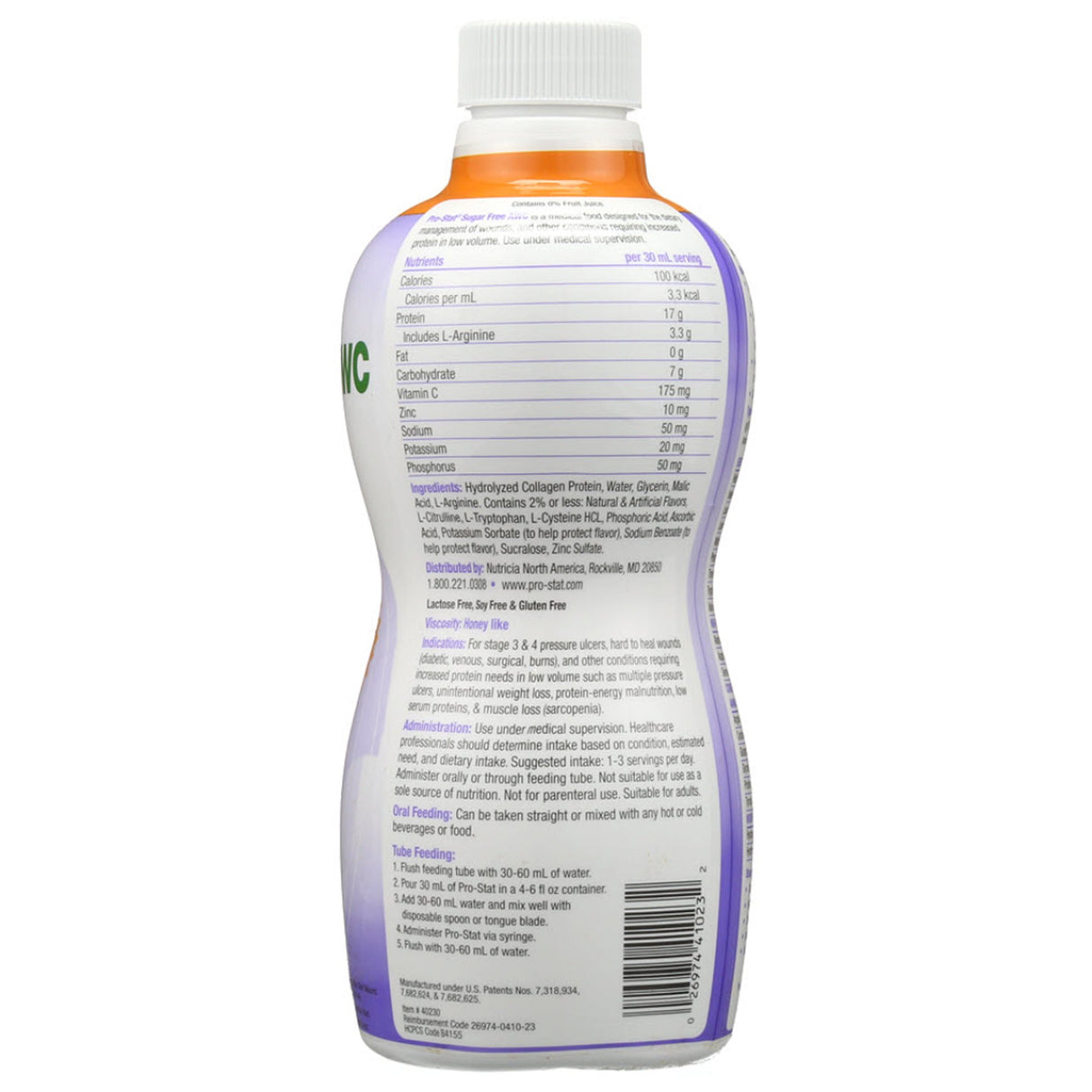 Oral Supplement Pro-Stat® AWC Citrus Splash Flavor Liquid 30 oz. Bottle - BeHope