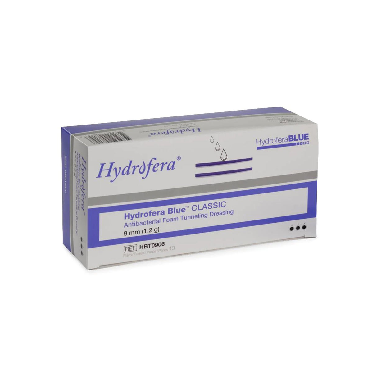 Antibacterial Foam Dressing Hydrofera BLUEÂ® Classic Tunneling 9 mm Diameter X 6 Inch Without Border Without Film Backing Nonadhesive Rope Sterile - BeHope