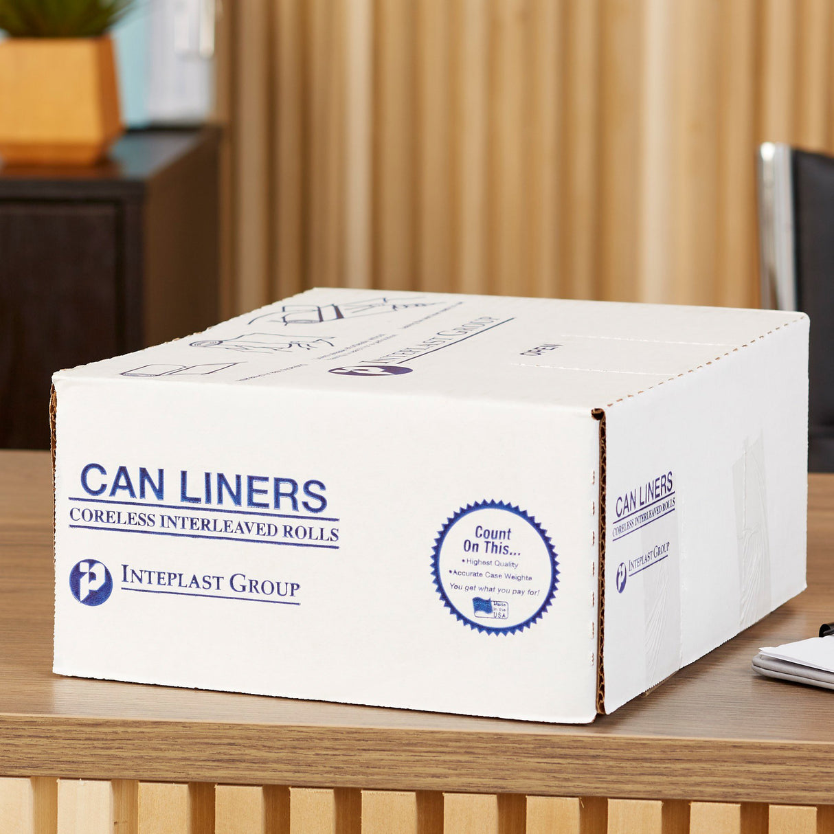 Trash Bag McKesson 45 gal. Clear LLDPE 0.90 mil 40 X 46 Inch Star Seal Bottom Coreless Roll