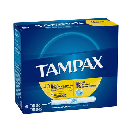 Tampon Tampax® Regular Absorbency Cardboard Applicator Individually Wrapped - BeHope