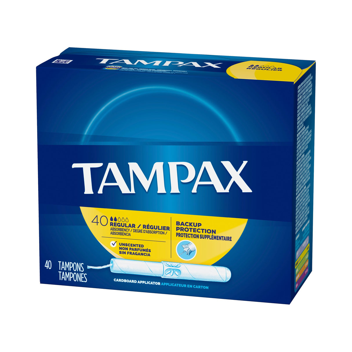 Tampon Tampax® Regular Absorbency Cardboard Applicator Individually Wrapped - BeHope