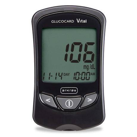 Blood Glucose Meter Glucocard® Vital™ Fast No-Coding Alternate Site - BeHope