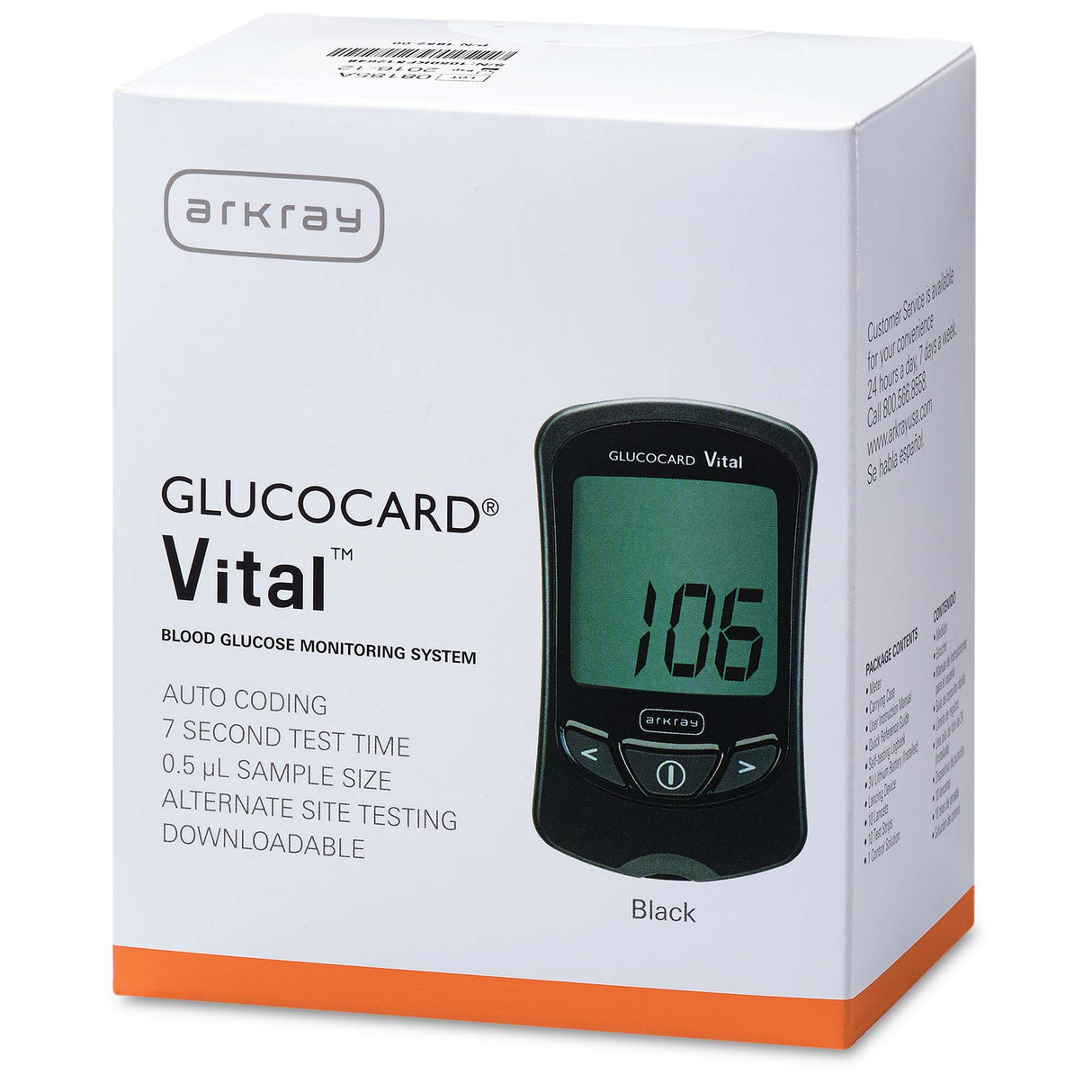 Blood Glucose Meter Glucocard® Vital™ 7 Second Results Stores up to 250 Results No Coding Required - BeHope