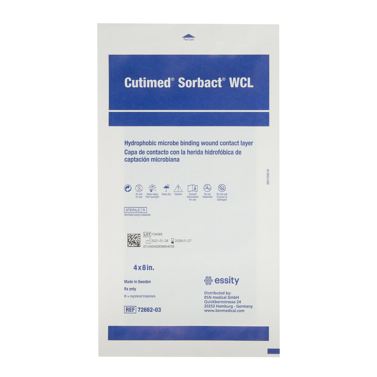 Antimicrobial Wound Contact Layer Dressing Cutimed® Sorbact® Wcl Sterile - BeHope