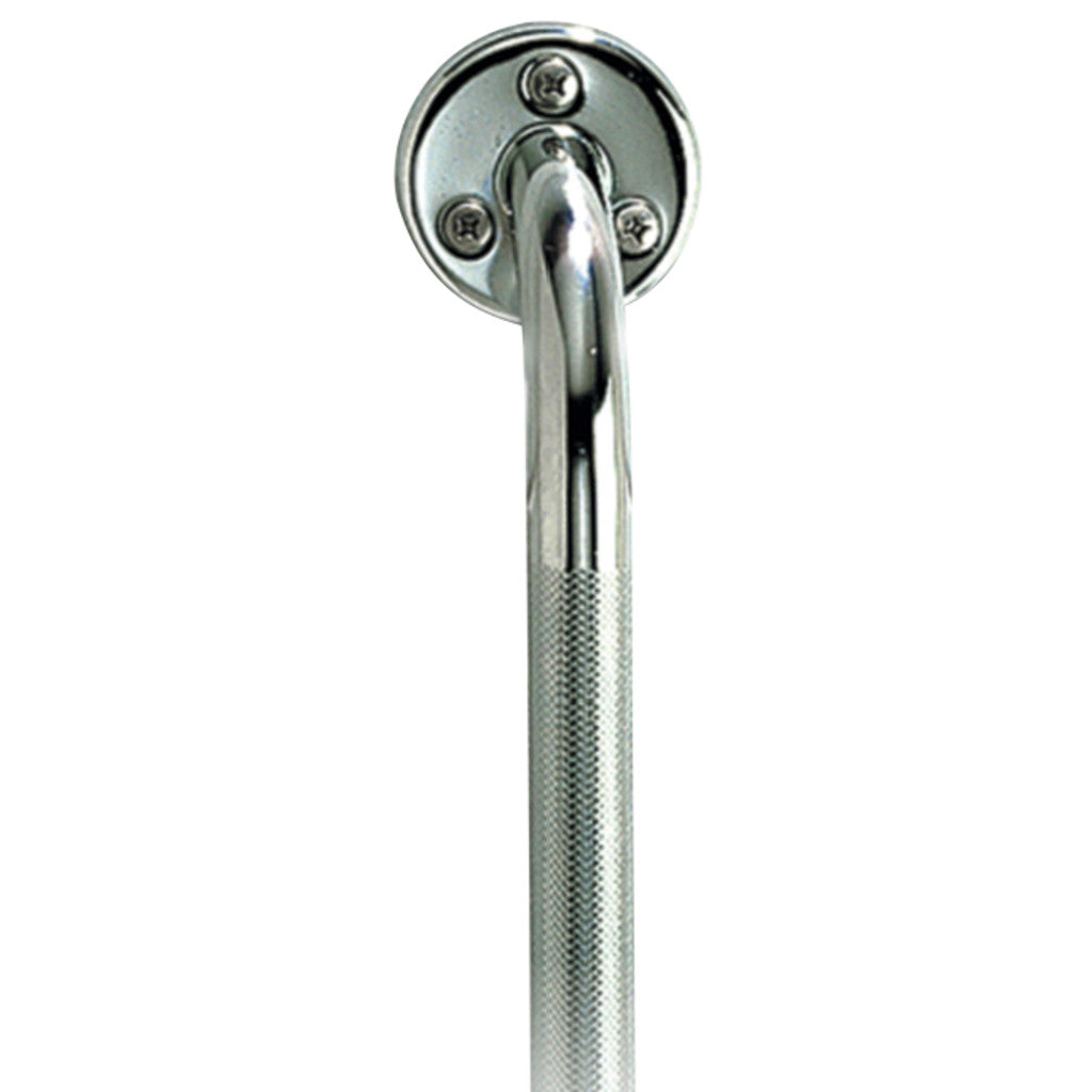 AquaSense Knurled Chrome Grab Bar -BeHope