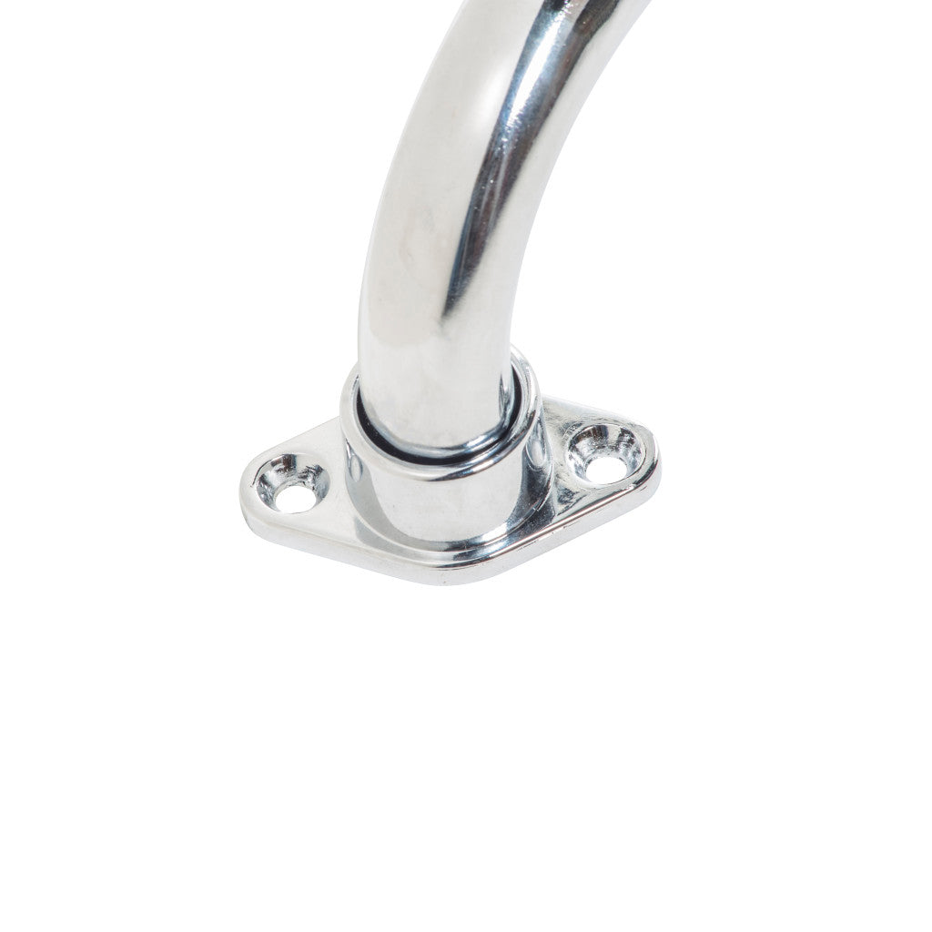 Aquasense Knurled Chrome Grab Bar With Rotating Flange - BeHope