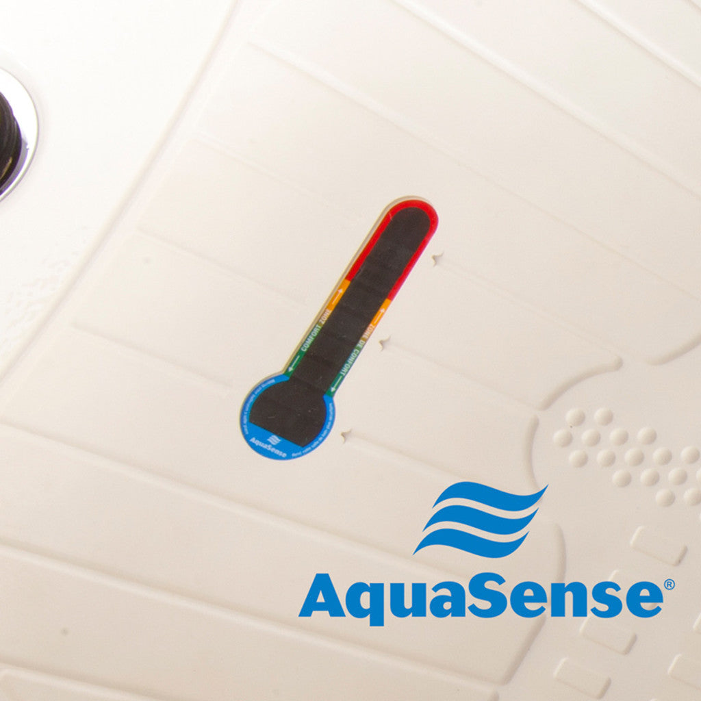 Aquasense Bath Mat, Contoured With Temperature Indicator - BeHope