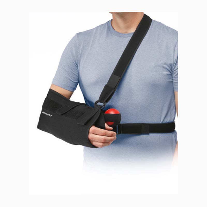 Shoulder Immobilizer Quick-Fit One Size Fits Most Mesh Fabric Hook and Loop Closure With Abduction Pillow Left or Right Shoulder - BeHope