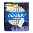 Feminine Pad Always® Maxi Overnight Heavy Absorbency - BeHope