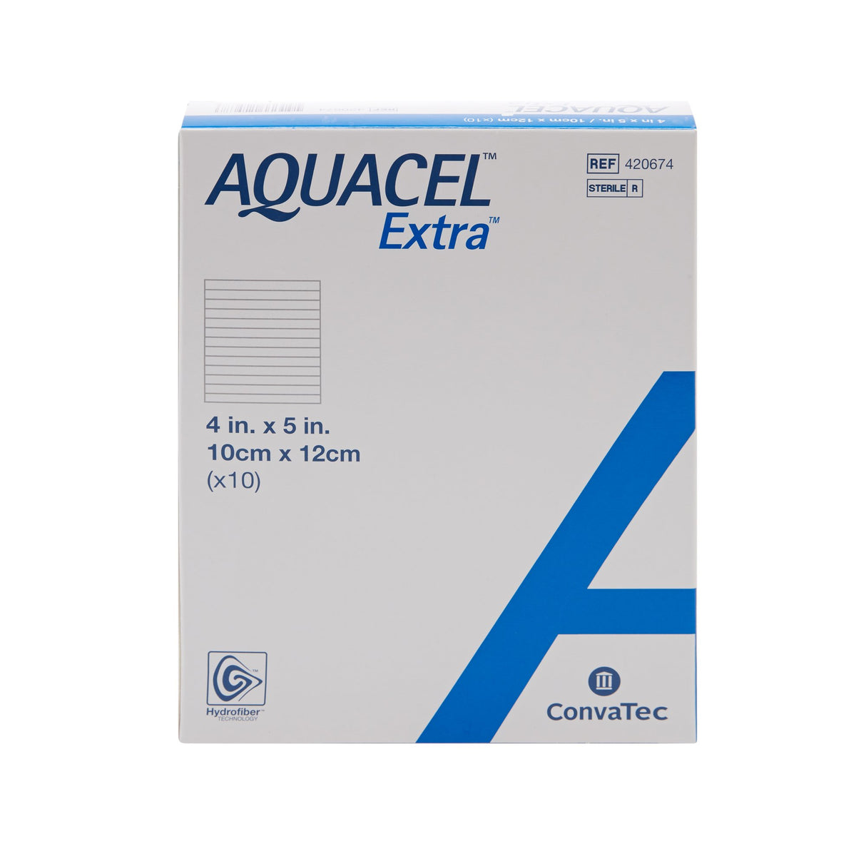 Gelling Fiber Wound Dressing AquacelÂ® Extraâ„¢ 4 X 5 Inch Rectangle Sterile - BeHope
