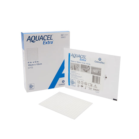 Gelling Fiber Wound Dressing AquacelÂ® Extraâ„¢ 4 X 5 Inch Rectangle Sterile - BeHope