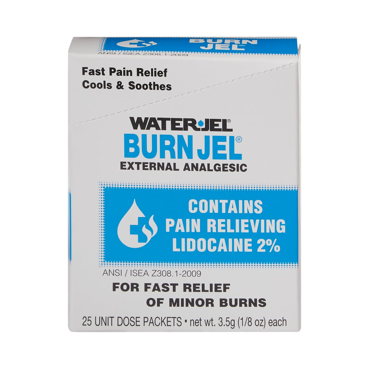 Burn Relief Lidocaine Water Jel® Burn Jel® Topical Gel 3.5 Gram Individual Packet - BeHope