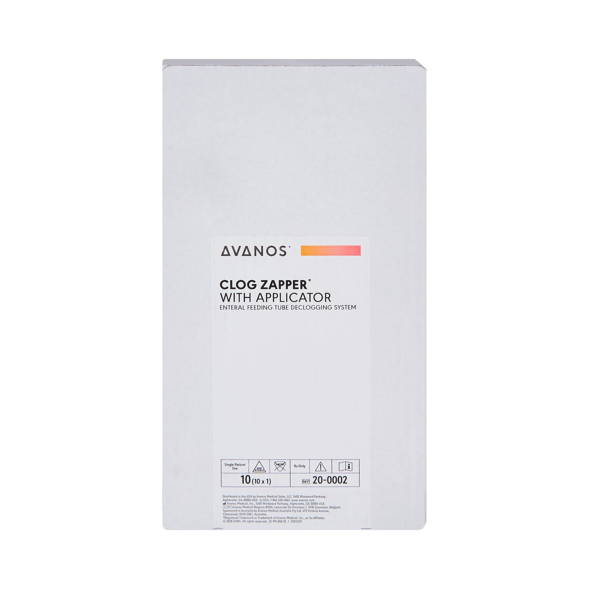 Enteral Feeding Tube Declogger Kit Clog Zapper™ (2) 10 mL Oral Syringes / 12 Inch Applicator - BeHope