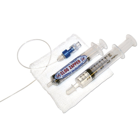 Enteral Feeding Tube Declogger Kit Clog Zapper™ (2) 10 mL Oral Syringes / 12 Inch Applicator - BeHope