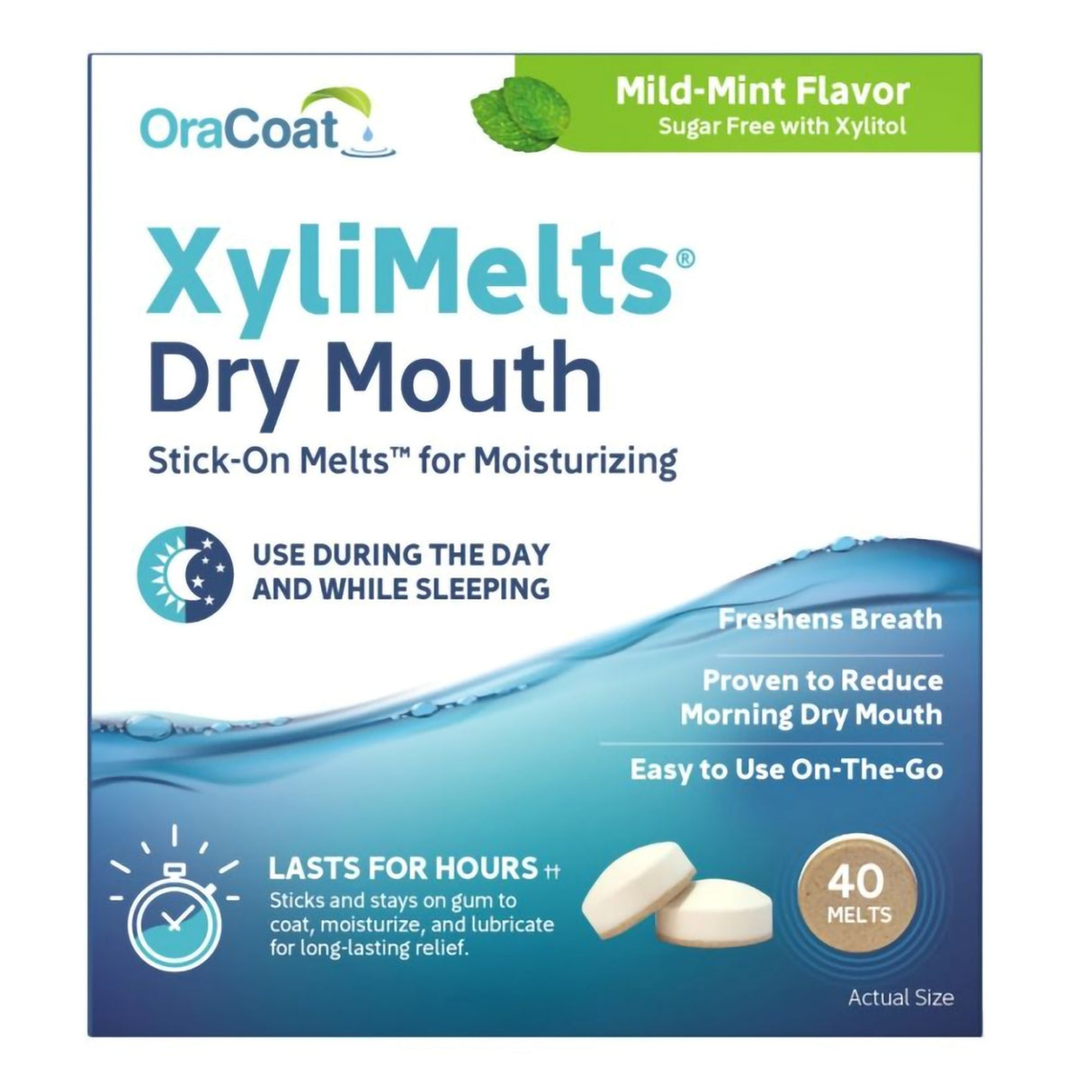 Mouth Moisturizer XyliMelts® 40 per Pack Melt - BeHope