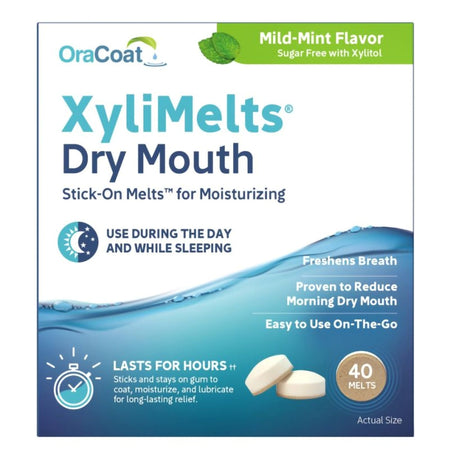Xylimelts® Adhering Discs for Overnight Dry Mouth Relief - BeHope