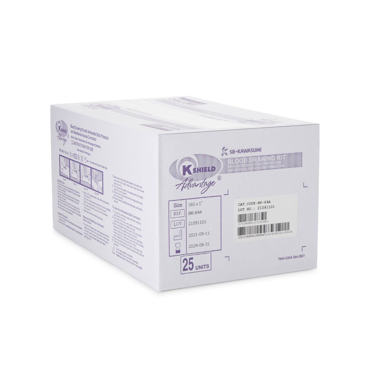 Blood Draw Kit K-Shield® Advantage 600 mL Blood Collection Bag - BeHope