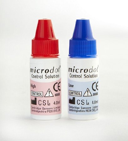 Blood Glucose Control Solution Microdot® 4 Ml Low / High Level - Behope