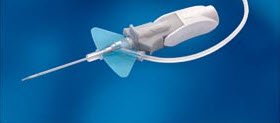 Closed IV Catheter Nexiva™ Diffusics™ 24 Gauge 3/4 Inch Vialon Biomaterial Winged Hub Blood Control Non-Safety - BeHope