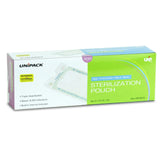 Sterilization Pouch UniPack Ethylene Oxide (EO) Gas / Steam 10 X 15 Inch Transparent Blue / White Self Seal Paper / Film - BeHope