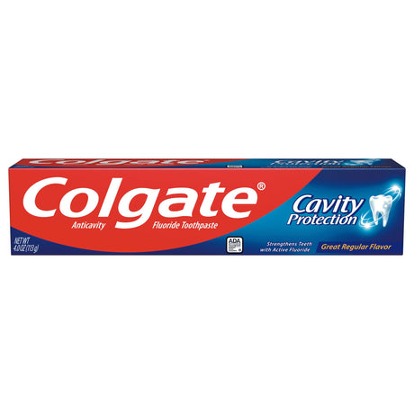 Toothpaste Colgate Cavity Protection Regular Flavor 4 oz. Tube - BeHope