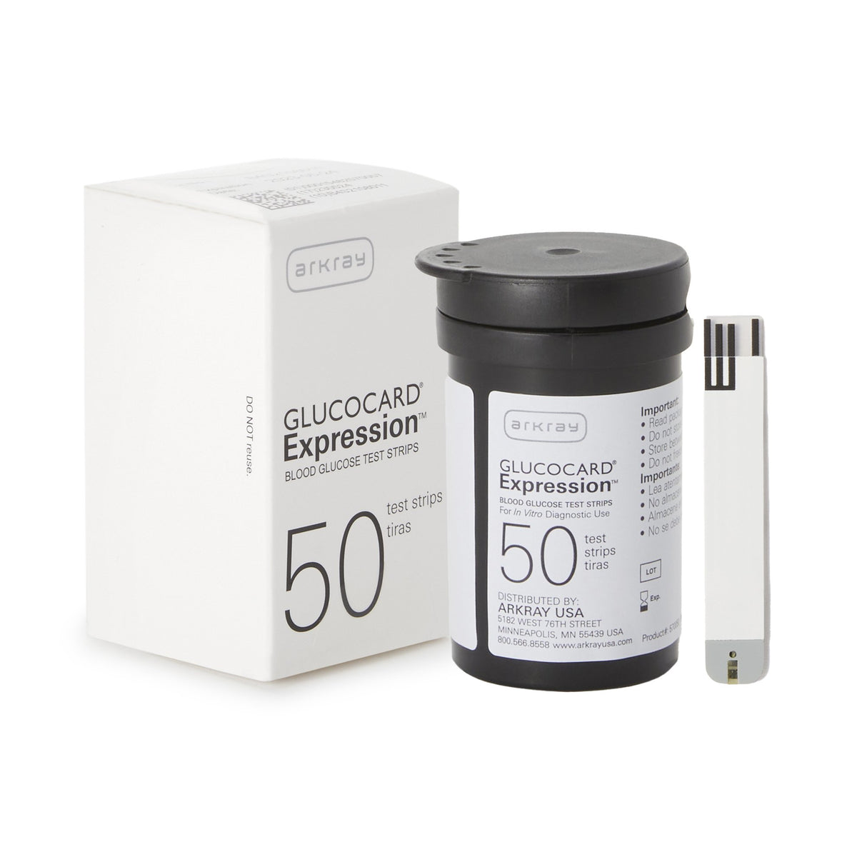 Blood Glucose Test Strips Glucocard® 50 Strips per Pack - BeHope