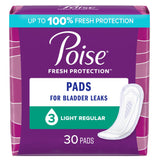 Bladder Control Pad Poise Fresh Protection 9.33 Inch Length Light Absorbency Polymer Core One Size Fits Most - BeHope
