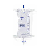 Urinary Leg Bag Medline® Anti-Reflux Valve Sterile 1,100 mL Vinyl / Flocked - BeHope