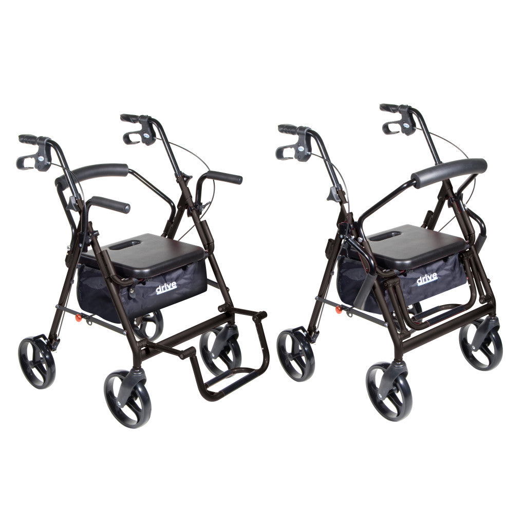 Duet Rollator/Transport Chair, 8" Casters -BeHope