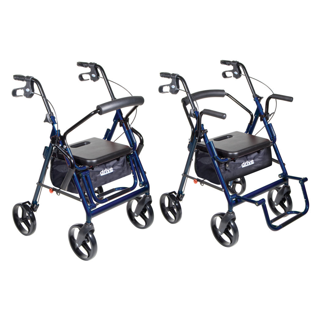 Duet Rollator/Transport Chair, 8" Casters -BeHope