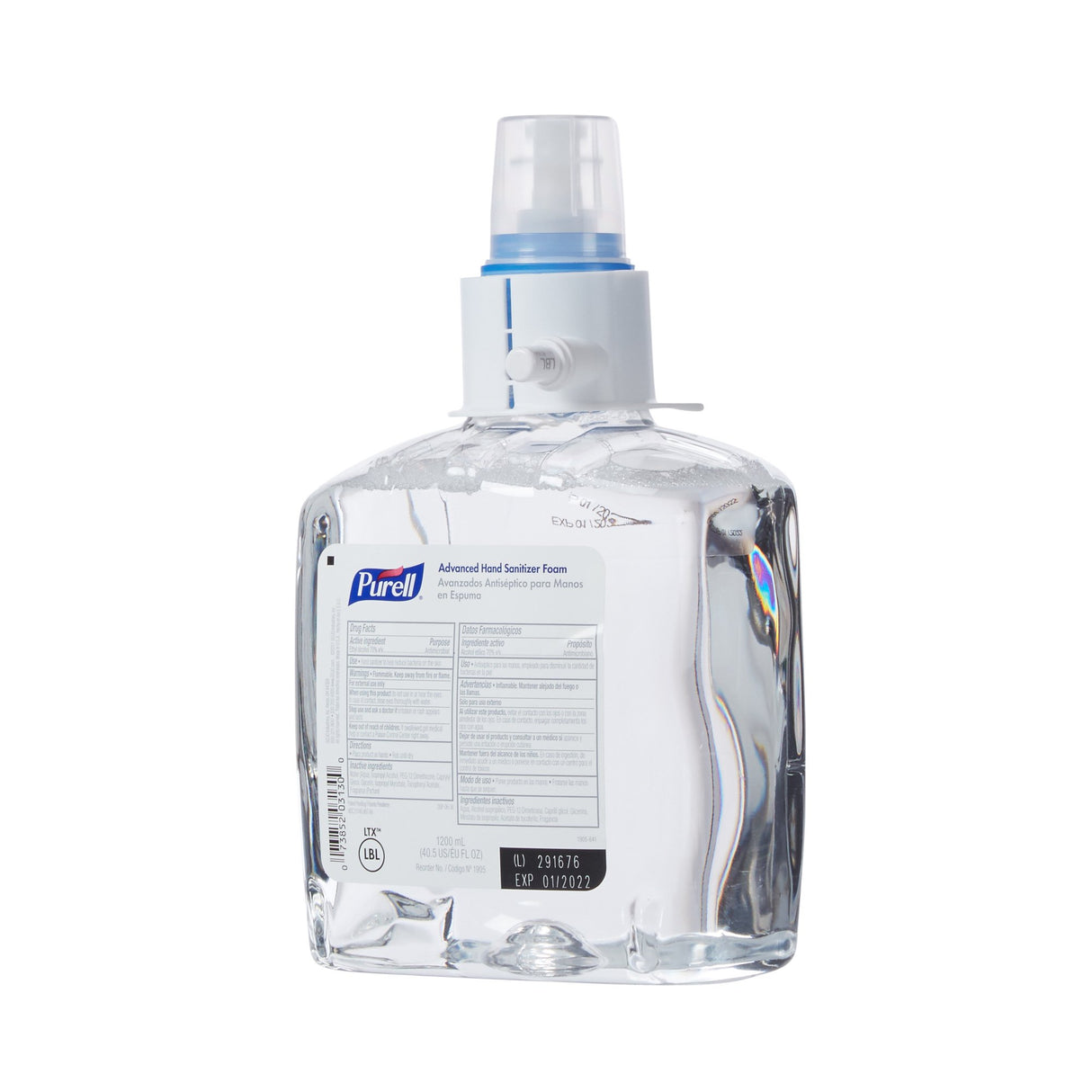 Hand Sanitizer Purell® Advanced 1,200 mL Ethyl Alcohol Foaming Dispenser Refill Bottle - BeHope