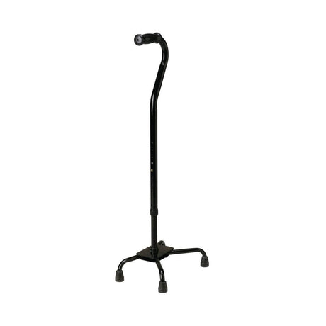 Small Base Quad Cane Medline Steel 29 to 38 Inch Height Black - BeHope