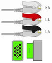 ECG Cable Sage Services 11-Pin Connector Monitor Side, 3 Lead, Grabber, 3.0m - BeHope